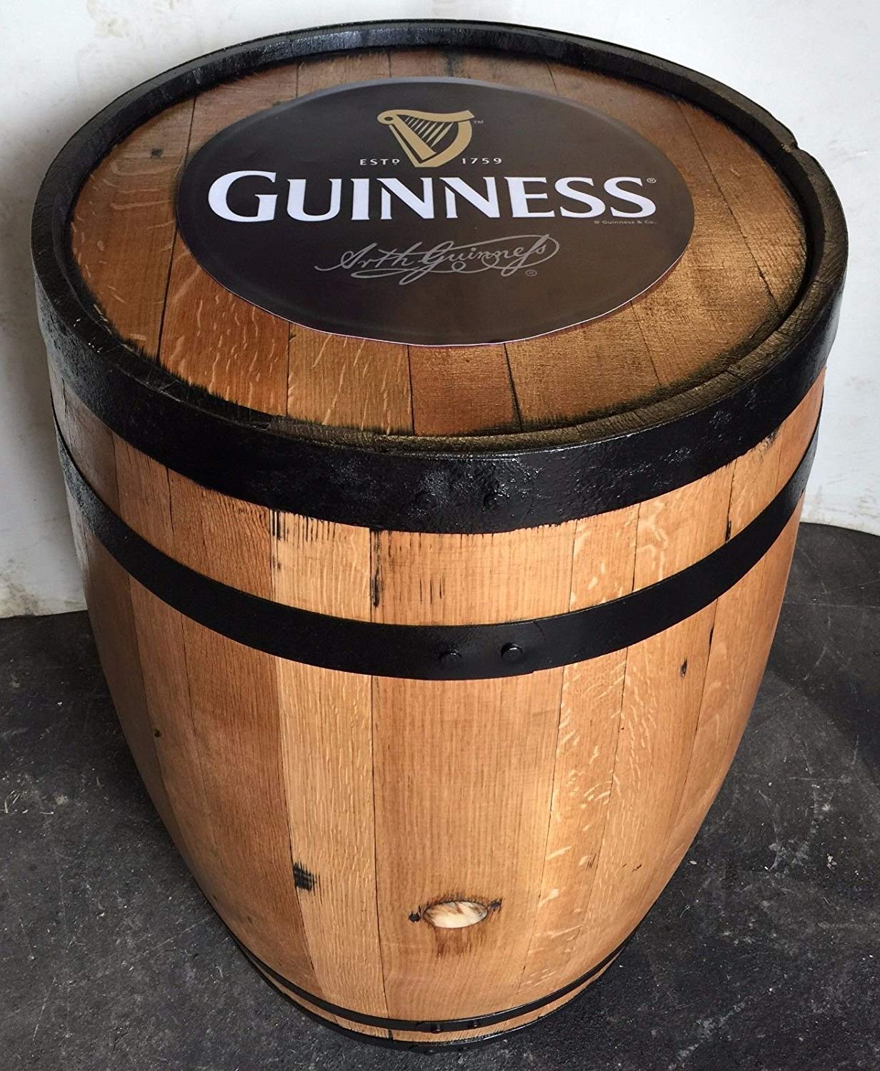 Refurbished Guinness Solid Oak Original Barrel Patio Tables